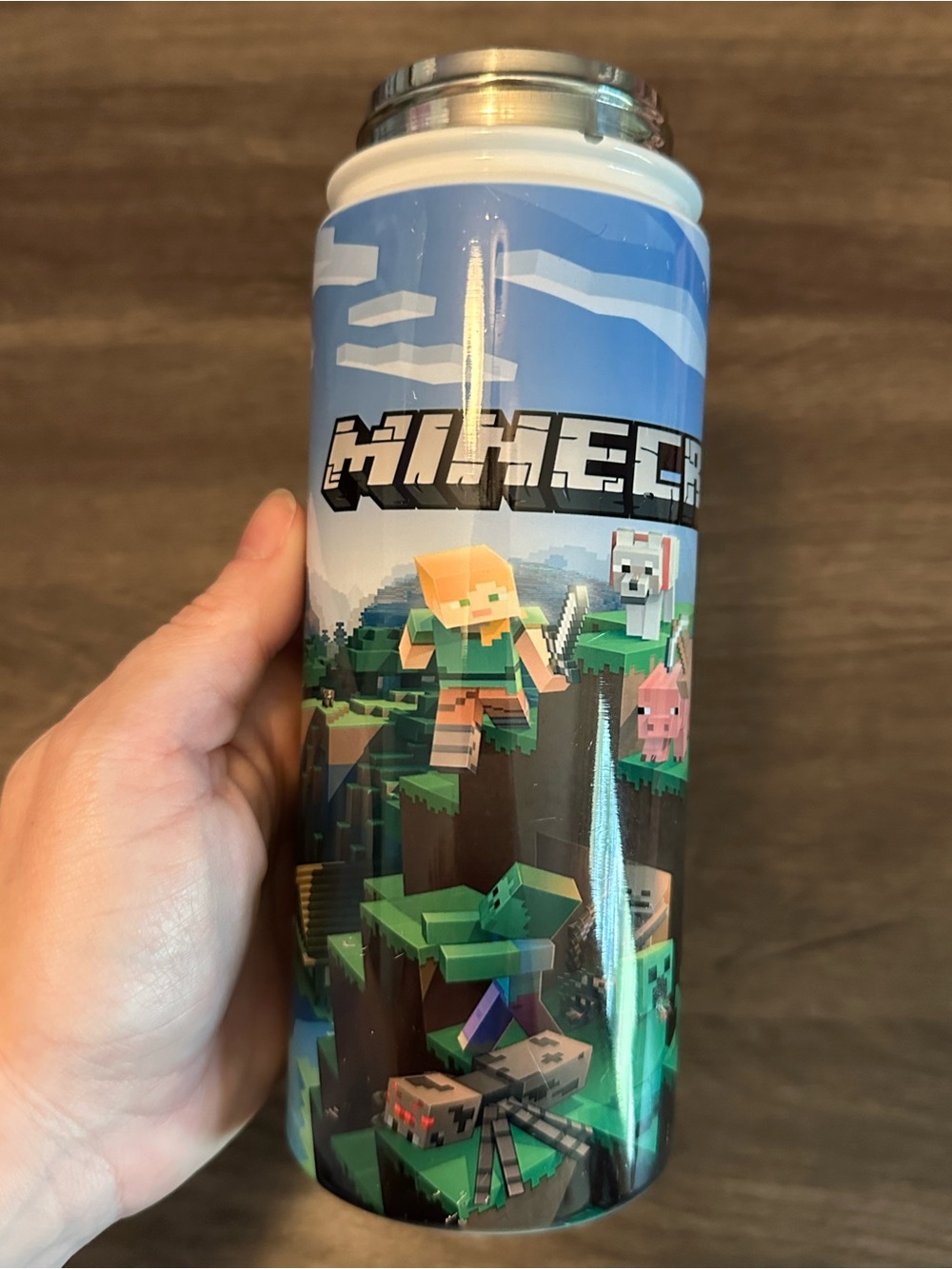 Minecraft Tumbler Bottle. No top.